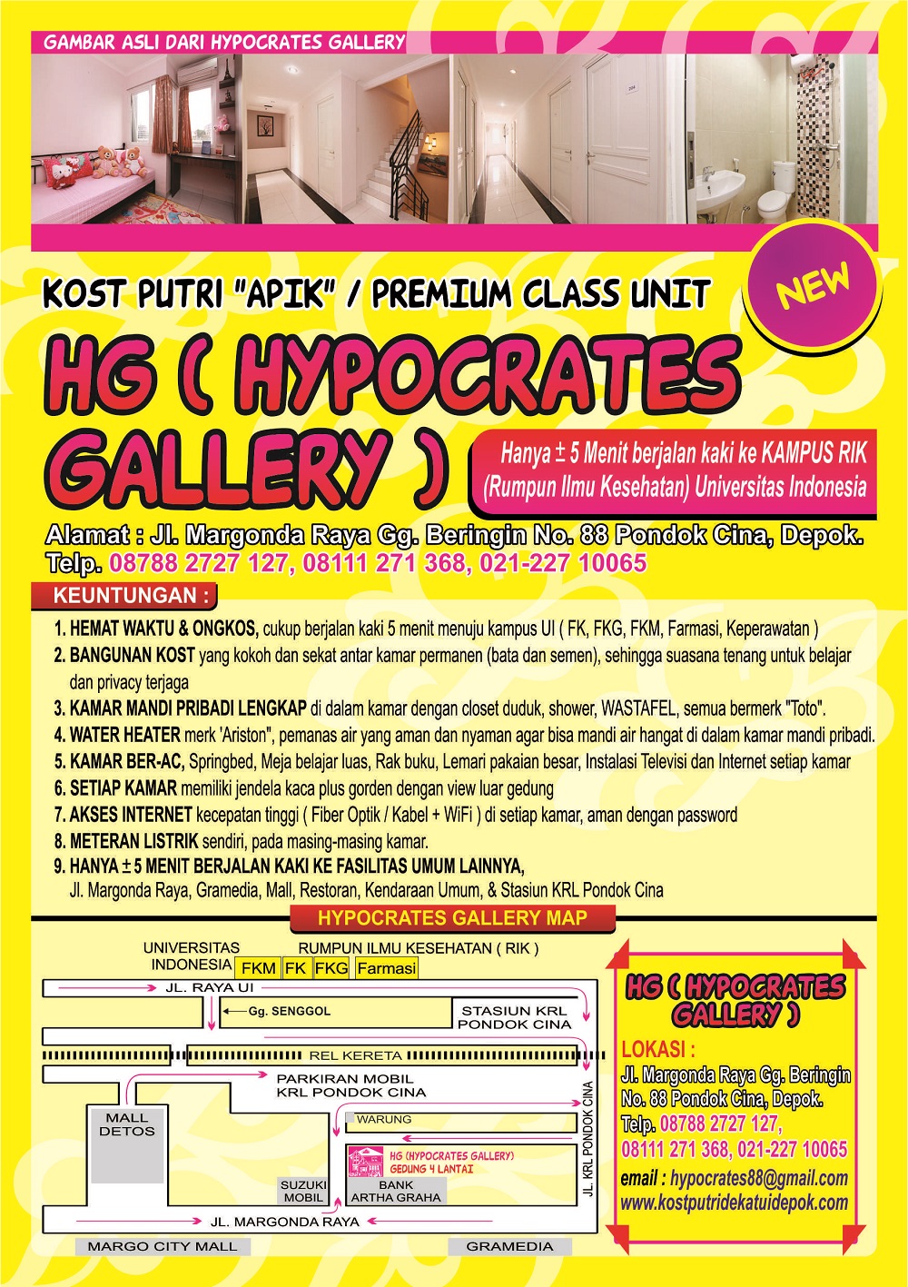 Brosur Promo Kost Putri | Hipocrates Gallery